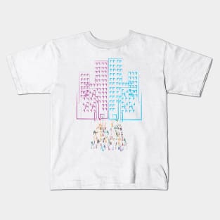 colorful district building Kids T-Shirt